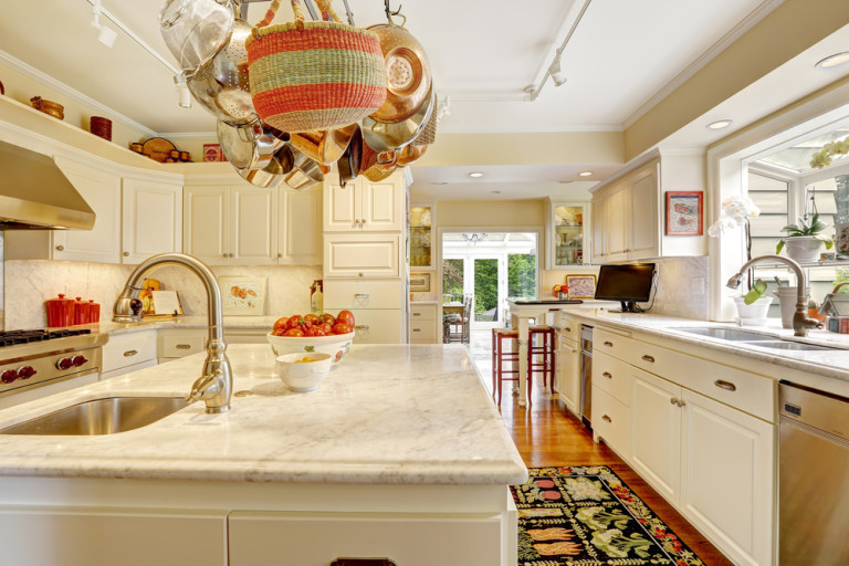 white granite countertops