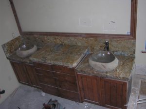 custom bathroom countertops