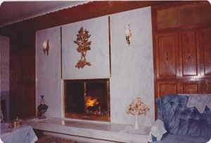 marble fireplace